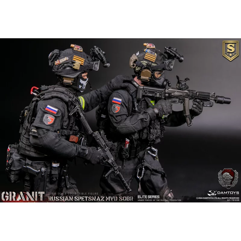 Russian Spetsnaz Mvd Sobr Granit Special Edition Collectible Action Figurine 1/6 78103 DAMTOYS