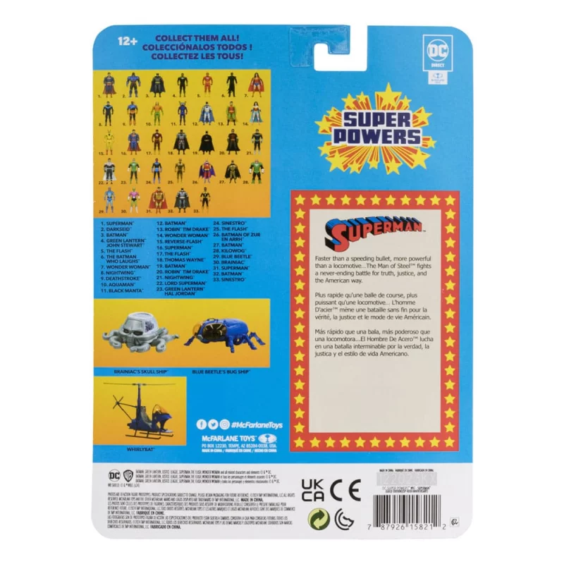 DC Direct Action Figure Super Powers Superman (Gold Edition) (SP 40th Anniversary) 13cm