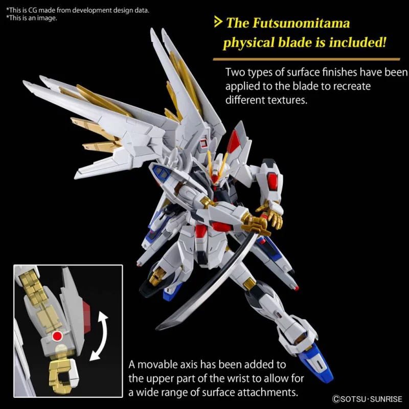 HG Gundam Maquette 1/144 Seed Freedom Mighty Strike Freedom Gundam 13cm