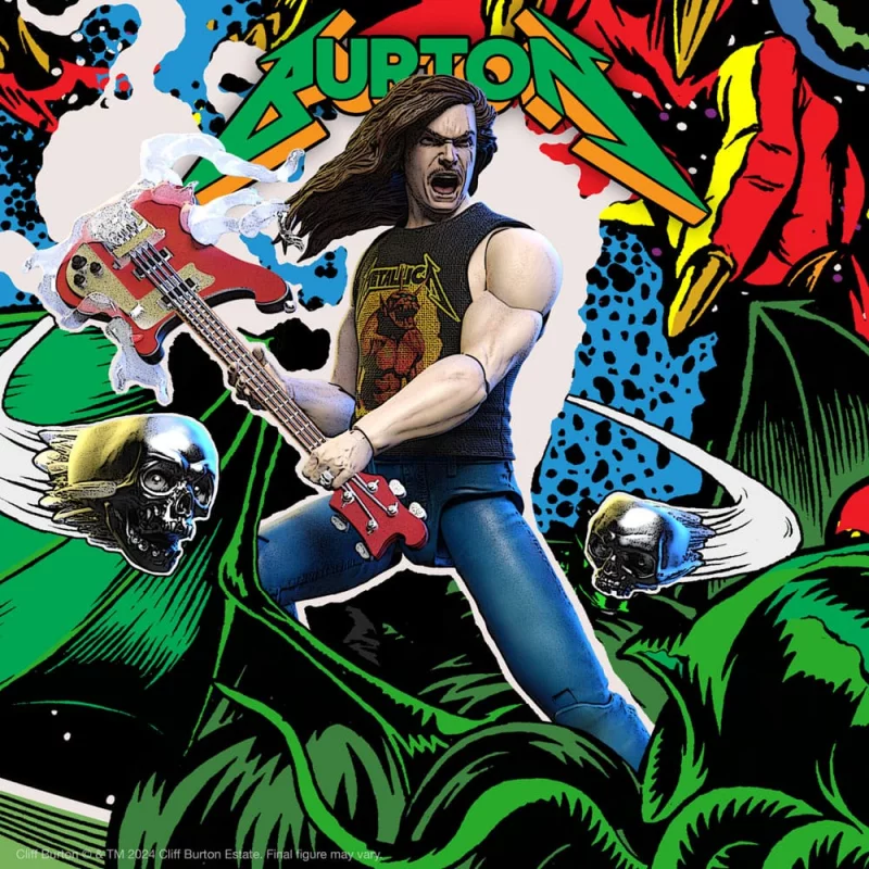 Metallica Action Figurine Ultimates Cliff Burton Wave 2 18cm