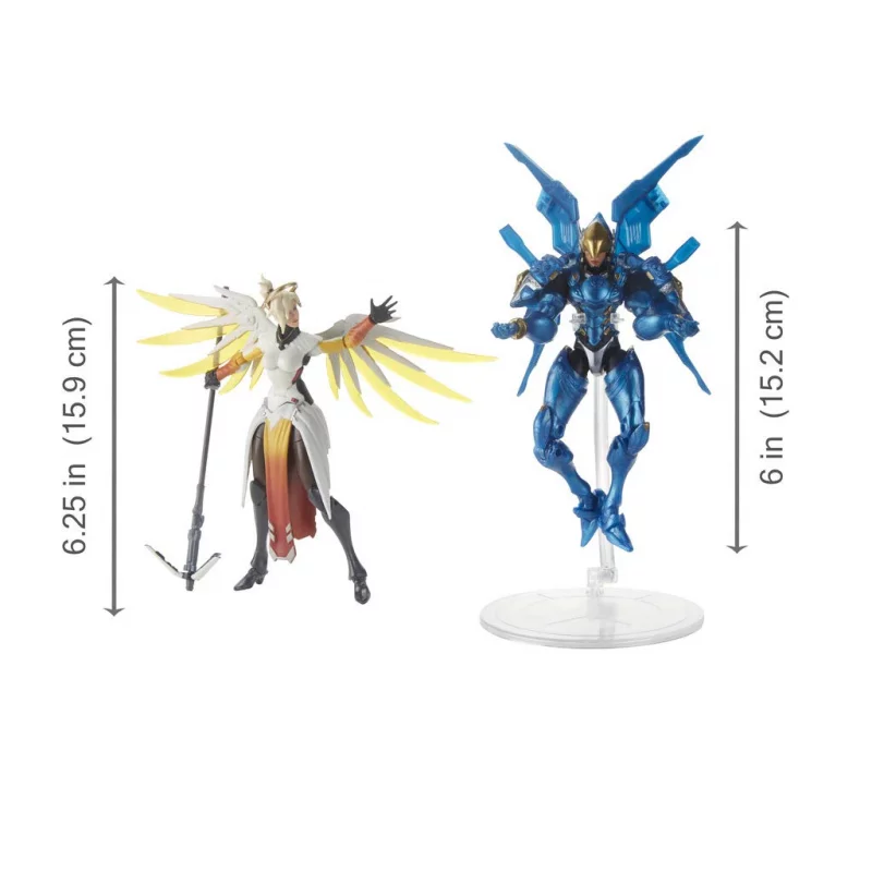 Overwatch Pack de 2 Action Figurines Mercy &amp; Pharah 15cm