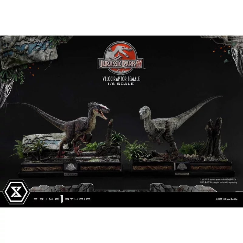 Jurassic Park III Statue 1/6 Velociraptor Female Bonus Version 44cm