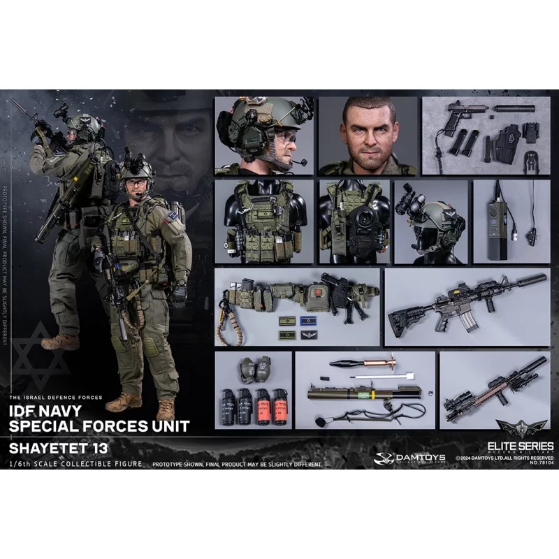 IDF Navy special forces unit Shayetet 13 Collectible Action Figurine 1/6 78104 DAMTOYS