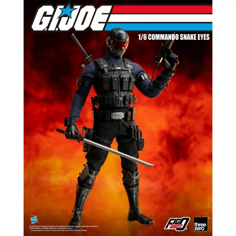 G.I. Joe Collectible Action Figure 1/6 FigZero Commando Snake Eyes