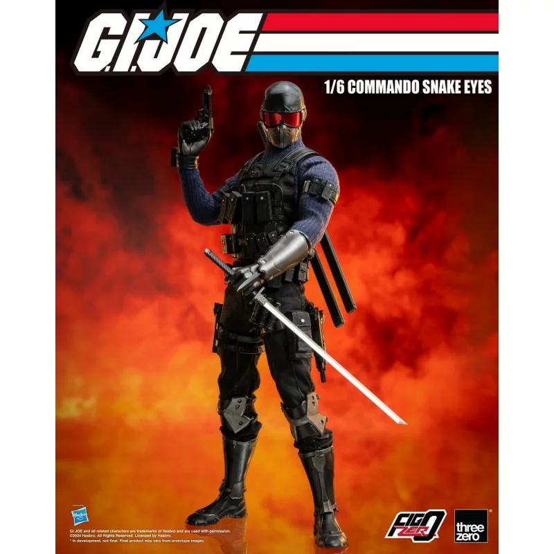 G.I. Joe Collectible Action Figure 1/6 FigZero Commando Snake Eyes