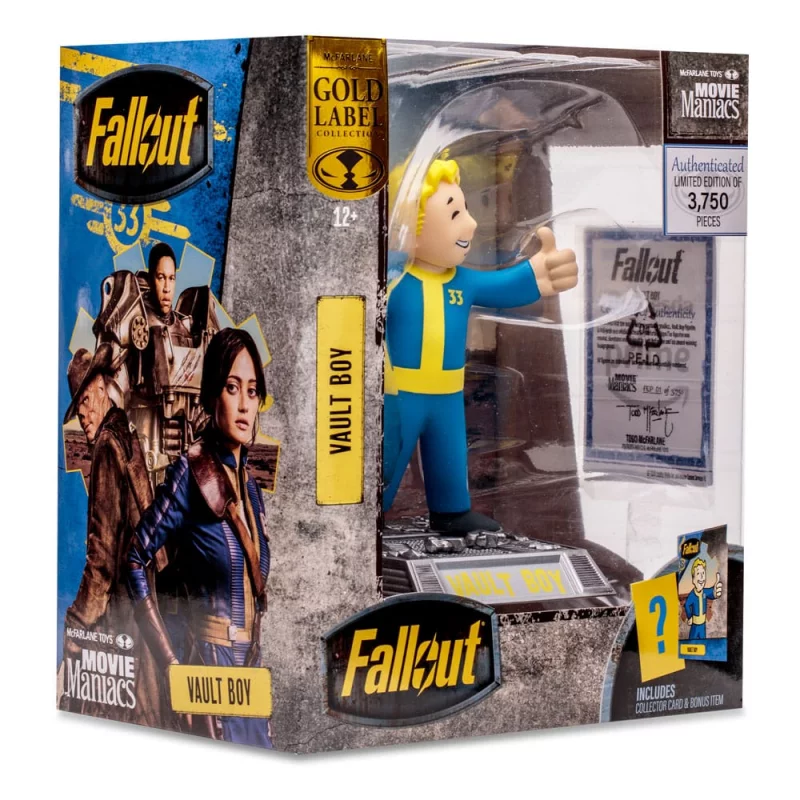 Fallout Figurine Movie Maniacs Vault Boy (Gold Label) 15cm