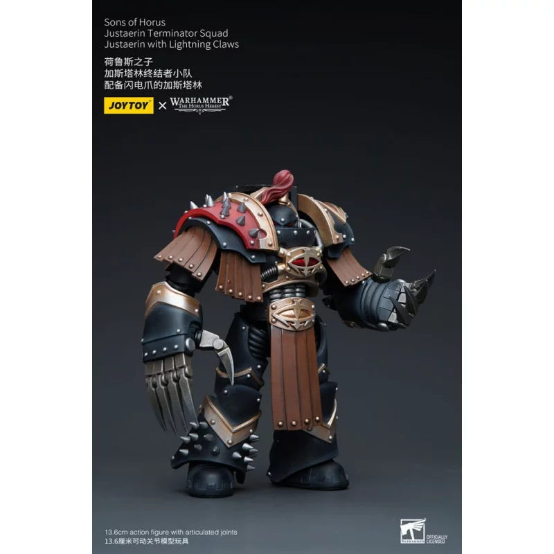 Warhammer The Horus Heresy Action Figurine 1/18 Sons of Horus Justaerin Terminator Squad Justaerin with Lightning Claws 12cm