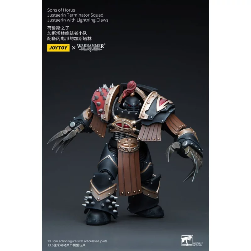 Warhammer The Horus Heresy Action Figurine 1/18 Sons of Horus Justaerin Terminator Squad Justaerin with Lightning Claws 12cm