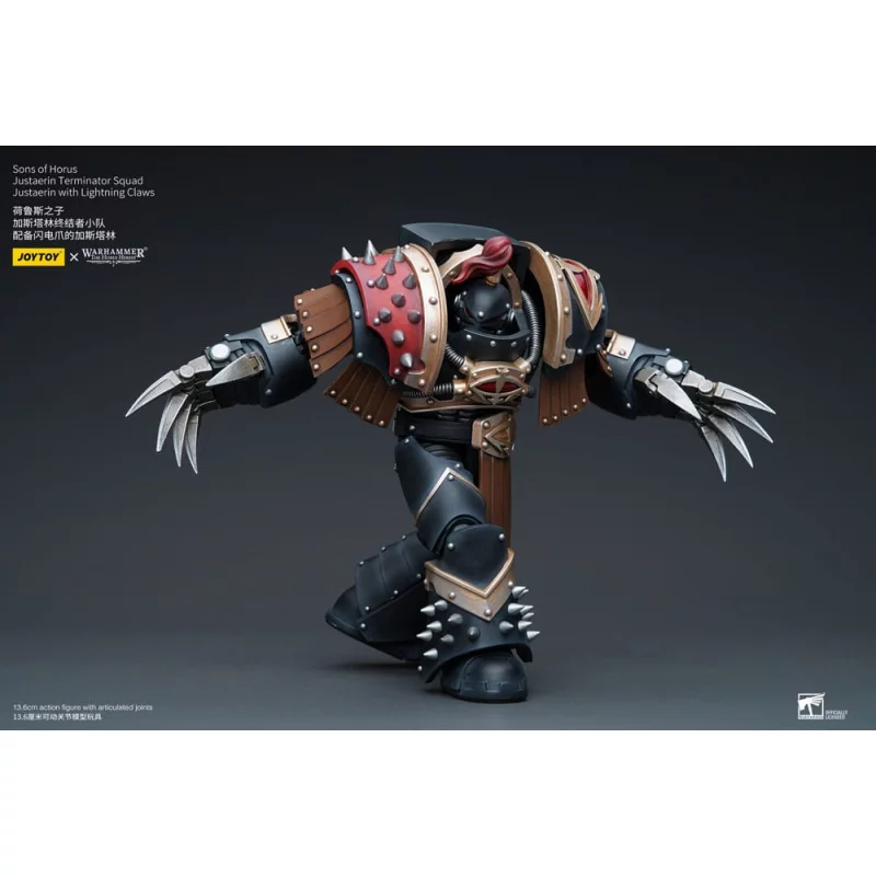 Warhammer The Horus Heresy Action Figurine 1/18 Sons of Horus Justaerin Terminator Squad Justaerin with Lightning Claws 12cm
