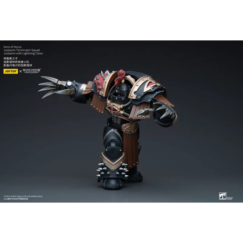 Warhammer The Horus Heresy Action Figurine 1/18 Sons of Horus Justaerin Terminator Squad Justaerin with Lightning Claws 12cm