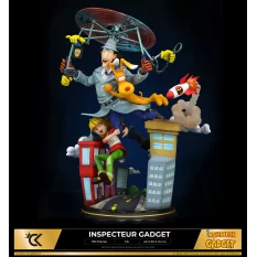Inspecteur Gadget Statue Diorama 1/6 Inspecteur Gadget avec Sophie et Finot by Cartoon Kingdom 43cm