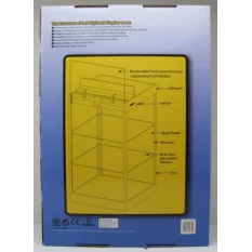 Présentoir Vitrine Display Case avec LED joints anti-poussière et deux étagères 1/6