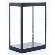 Présentoir Vitrine Display Case avec LED joints anti-poussière et deux étagères 1/6