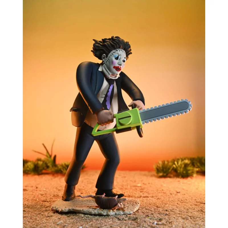 Texas Chainsaw Massacre Toony Terrors Action Figure 50th Anniversary Pretty Woman Leatherface 15cm