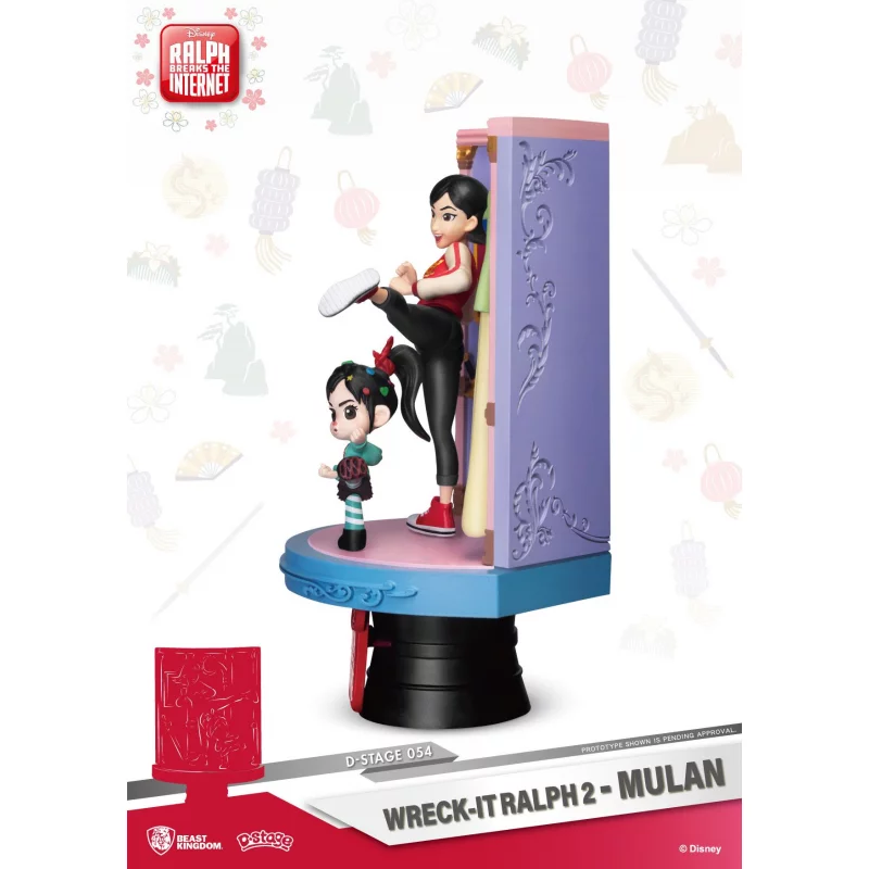 Ralph 2.0 ( Breaks the Internet ) D-Stage PVC Diorama Mulan 18 cm (Modèle avec défaut)