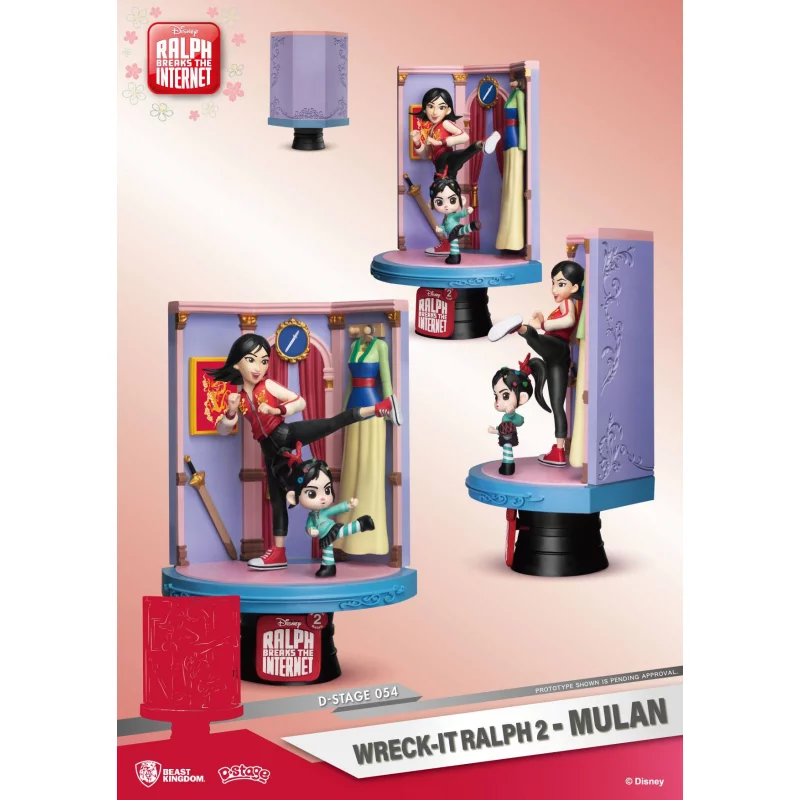 Ralph 2.0 ( Breaks the Internet ) D-Stage PVC Diorama Mulan 18 cm (Modèle avec défaut)