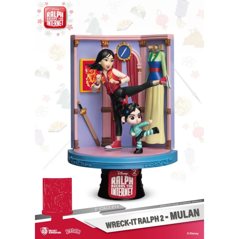 Ralph 2.0 ( Breaks the Internet ) D-Stage PVC Diorama Mulan 18 cm (Modèle avec défaut)