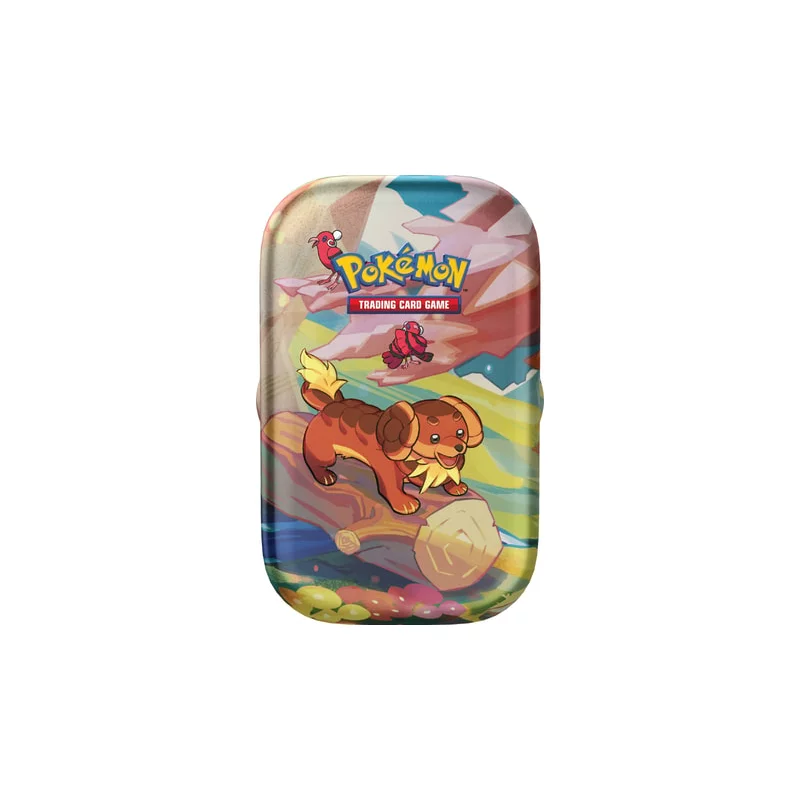 Pokémon JCC EV06 Ecarlate et Violet Vibrant Paldea 5 mini tin Cléopsytra, Mucuscule, Phyllali, Plumeline et Pachirisu *Français*