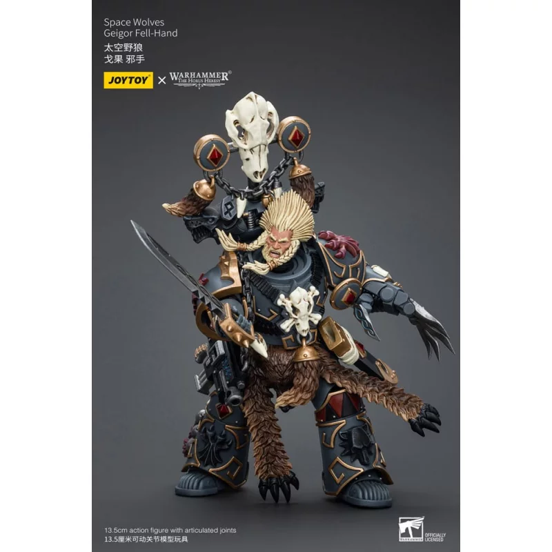 Warhammer Action Figure 1/18 The Horus Heresy Space Wolves Geigor Fell-Hand 13cm
