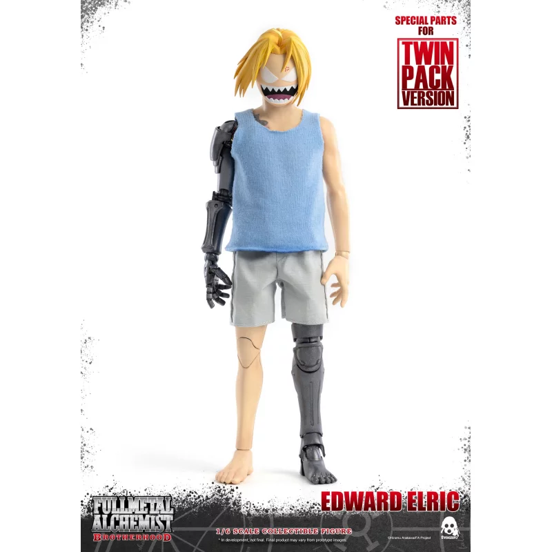 Fullmetal Alchemist Brotherhood Edward &amp; Alphonse Elric Twin Pack Exclusive 1/6 FigZero Figurines ThreeZero