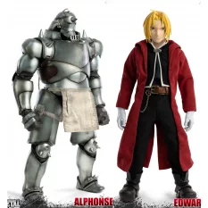 Fullmetal Alchemist Brotherhood Edward & Alphonse Elric Twin Pack Exclusive 1/6 FigZero Figurines ThreeZero