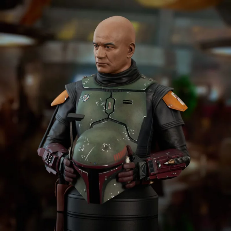 Star Wars: The Book of Boba Fett Bust 1/6 Boba Fett Unhelmeted 15cm