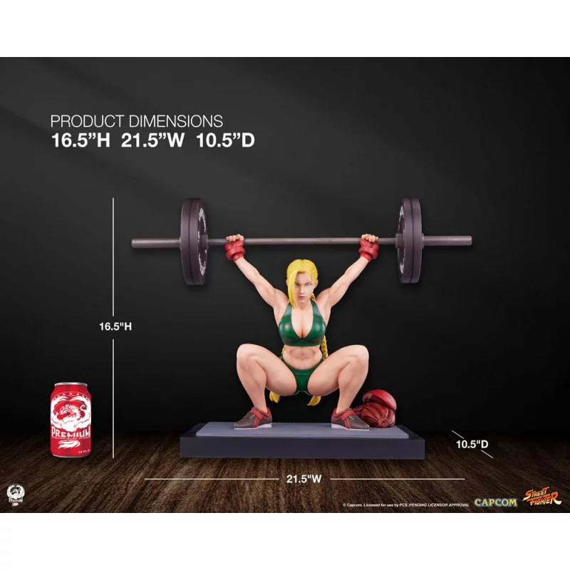 Street Fighter Statue Premier Series 1/4 Cammy: Powerlifting 41cm
