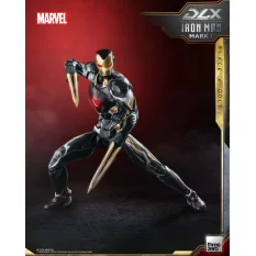 Marvel The Infinity Saga Action Figurine 1/12 DLX Iron Man Mark 50 (Black X Gold) Threezero 17cm