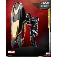 Marvel The Infinity Saga Action Figurine 1/12 DLX Iron Man Mark 50 (Black X Gold) Threezero 17cm