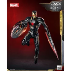 Marvel The Infinity Saga Action Figurine 1/12 DLX Iron Man Mark 50 (Black X Gold) Threezero 17cm