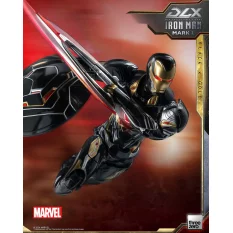 Marvel The Infinity Saga Action Figurine 1/12 DLX Iron Man Mark 50 (Black X Gold) Threezero 17cm