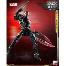 Marvel The Infinity Saga Action Figurine 1/12 DLX Iron Man Mark 50 (Black X Gold) Threezero 17cm