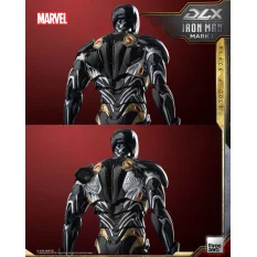 Marvel The Infinity Saga Action Figurine 1/12 DLX Iron Man Mark 50 (Black X Gold) Threezero 17cm