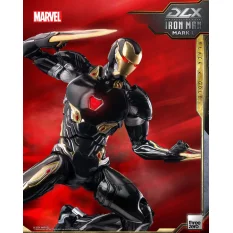 Marvel The Infinity Saga Action Figurine 1/12 DLX Iron Man Mark 50 (Black X Gold) Threezero 17cm
