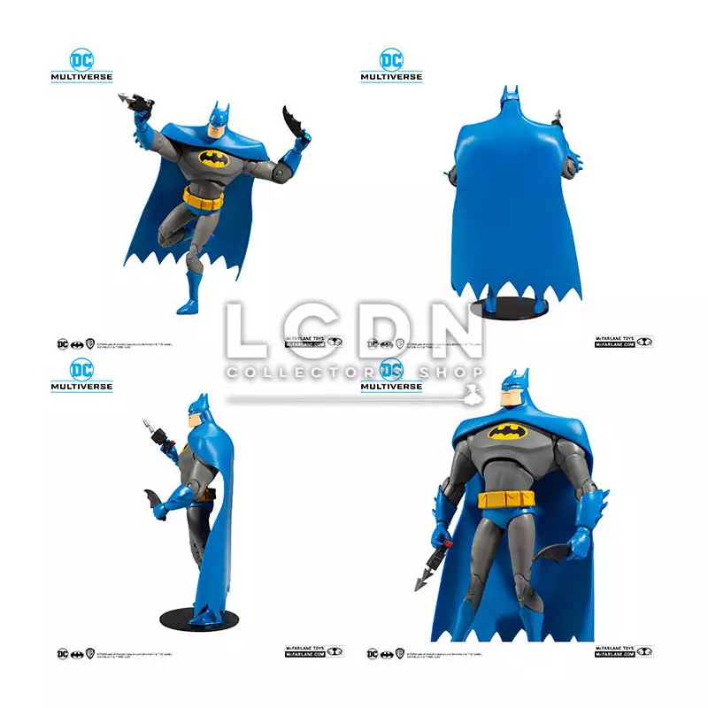 DC Multiverse Animated Action Figurine Animated Batman Variante bleu/gris 18cm