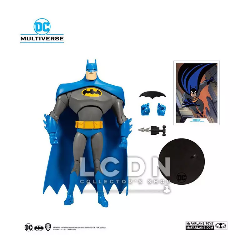 DC Multiverse Animated Action Figurine Animated Batman Variante bleu/gris 18cm