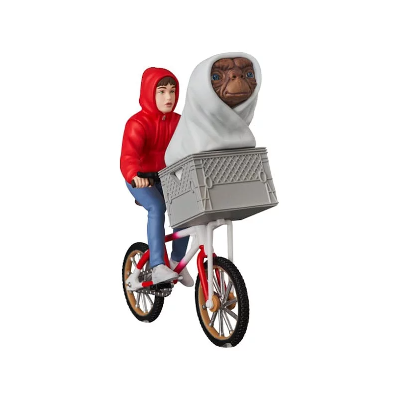 E.T. l&#039;extra-terrestre mini Figurine Medicom UDF série E.T. &amp; Elliot Bicycle 9cm