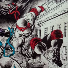 Teenage Mutant Ninja Turtles Litography 40th Anniversary Limited Edition 42x30cm