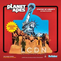 Planet of the Apes playset Statue of Liberty SDCC 2018