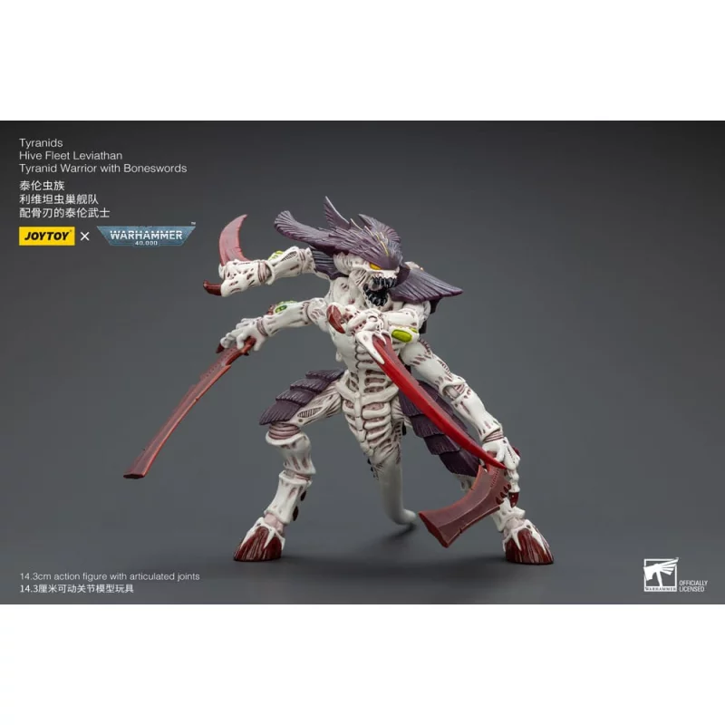 Warhammer 40k Action Figure 1/18 Tyranids Hive Fleet Leviathan Tyranid Warrior with Boneswords 14,5cm