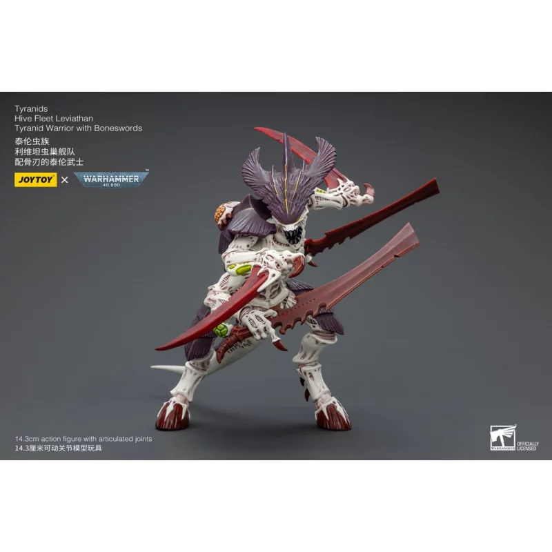 Warhammer 40k Action Figure 1/18 Tyranids Hive Fleet Leviathan Tyranid Warrior with Boneswords 14,5cm