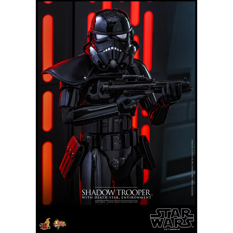 Hot Toys MMS737 Star Wars Collectible Action Figurine 1/6 Shadow Trooper with Death Star Environment 30cm