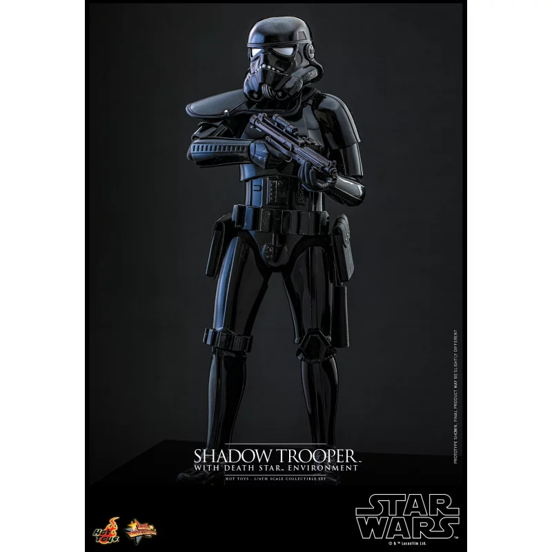 Hot Toys MMS737 Star Wars Collectible Action Figurine 1/6 Shadow Trooper with Death Star Environment 30cm