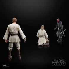 Star Wars Episode I Black Series Pack de 3 Action Figurines Qui-Gon Jinn, Darth Maul, Obi-Wan Kenobi 15cm