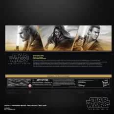 Star Wars Episode I Black Series Pack de 3 Action Figurines Qui-Gon Jinn, Darth Maul, Obi-Wan Kenobi 15cm