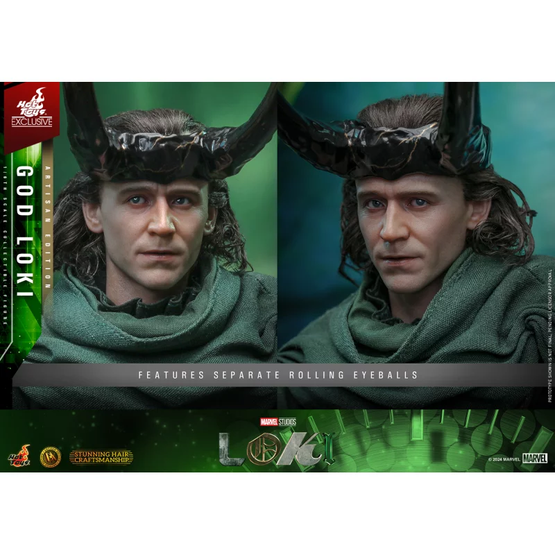 Hot Toys DX41AE Marvel Loki Collectible Action Figurine 1/6 God Loki (Artisan Edition) 31cm
