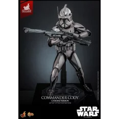 Hot Toys MMS734 Star Wars Collectible Action Figure 1/6 Commander Cody (Chrome Version) Hot Toys Exclusive 30cm