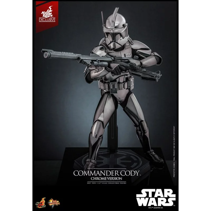 Hot Toys MMS734 Star Wars Collectible Action Figure 1/6 Commander Cody (Chrome Version) Hot Toys Exclusive 30cm