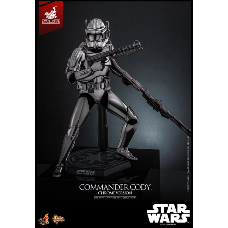 Hot Toys MMS734 Star Wars Collectible Action Figure 1/6 Commander Cody (Chrome Version) Hot Toys Exclusive 30cm
