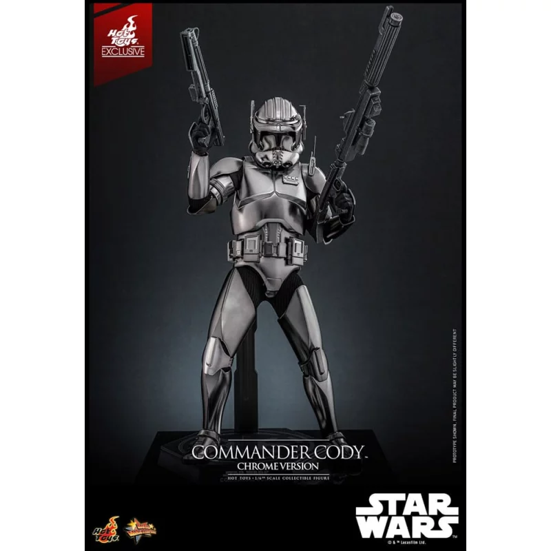 Hot Toys MMS734 Star Wars Collectible Action Figure 1/6 Commander Cody (Chrome Version) Hot Toys Exclusive 30cm